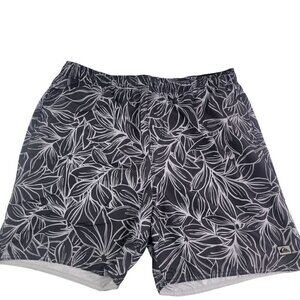 Quiksilver Men’s XL Drawstring Waist Swim Trunks Meshed Lined